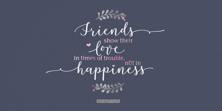 Lovingly Friends Font Poster 2