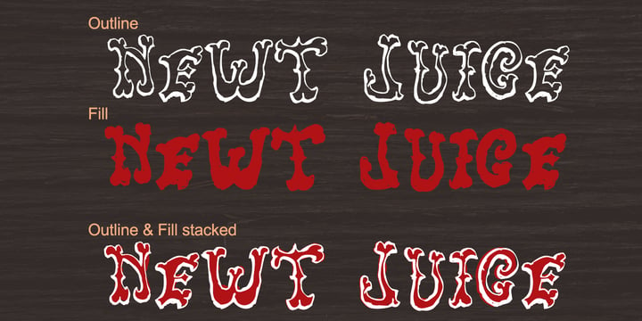 Newt Juice Font Poster 5