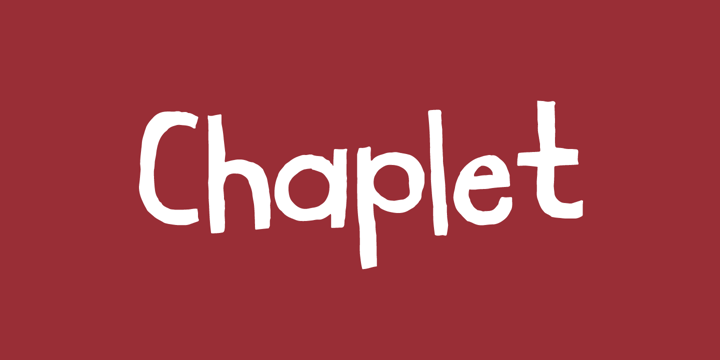 Chaplet Font Poster 1
