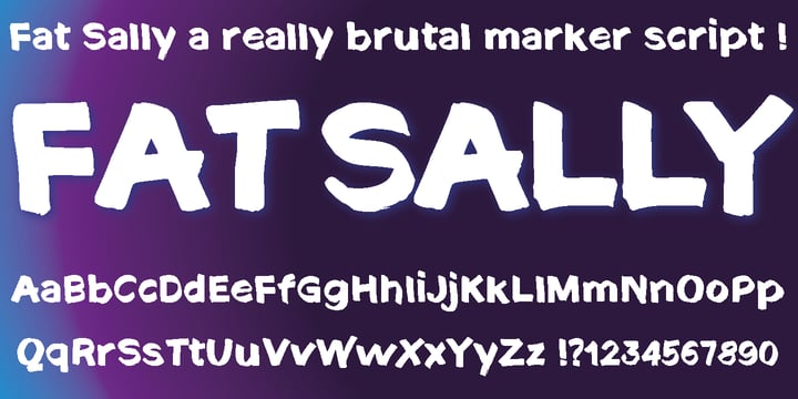 Fat Sally Font Poster 1