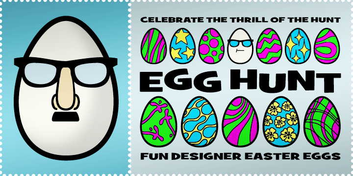 Egg Hunt BTN Font Poster 1