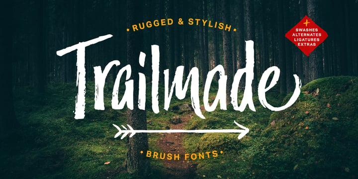 Trailmade Font Poster 1