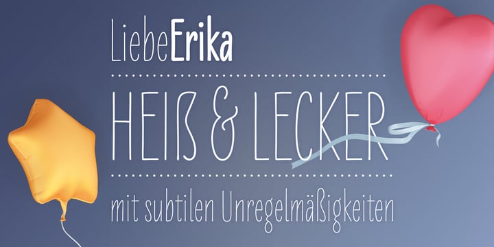 LiebeErika Font Poster 1