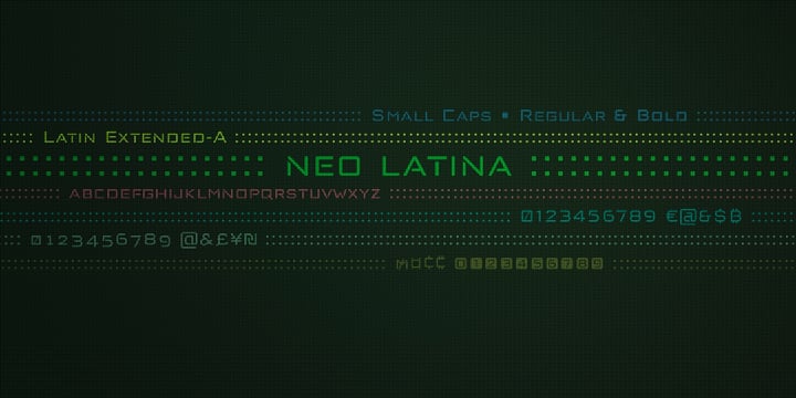 Neo Latina Font Poster 7