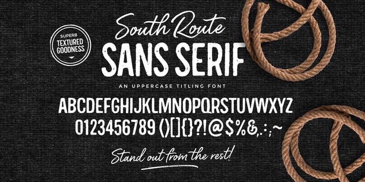 South Route Font Poster 3