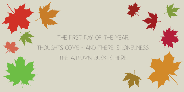 Autumn Voyage Font Poster 3