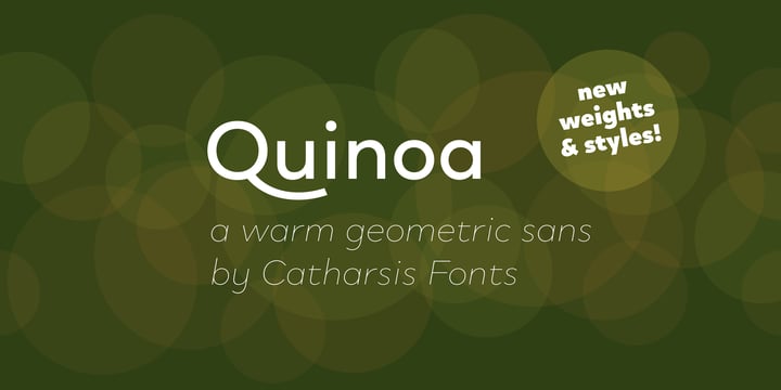 Quinoa Font Poster 1