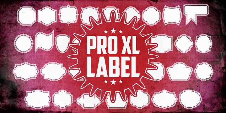 Label Pro XL Font Poster 3