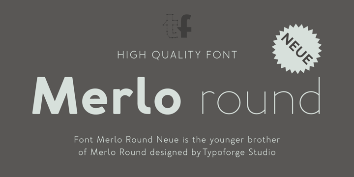 Merlo Neue Round Font Poster 6
