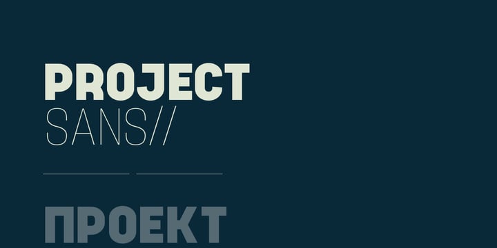 Project Sans Font Poster 1