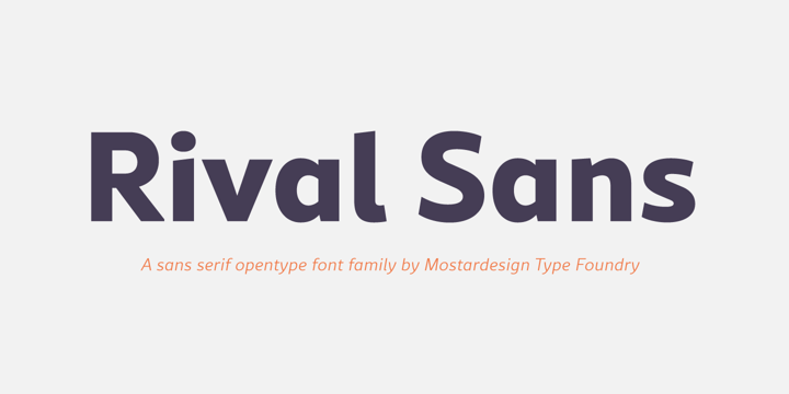 Rival Sans Font Poster 1