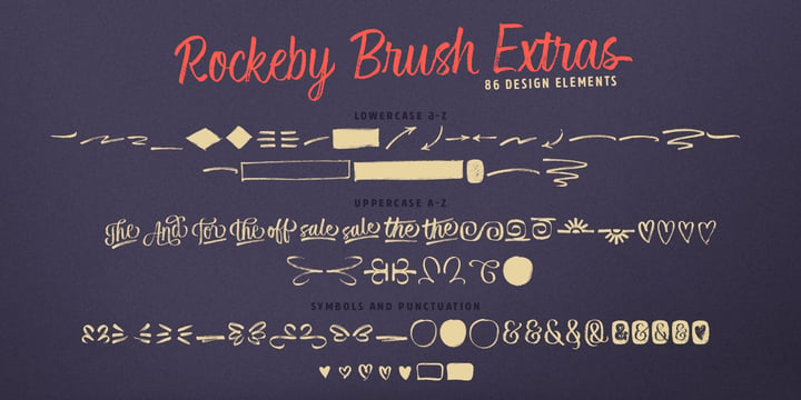 Rockeby Brush Font Poster 7