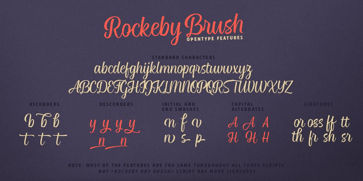 Rockeby Brush Font Poster 6
