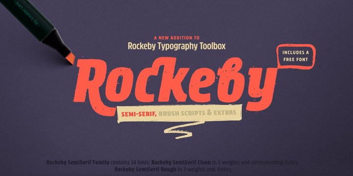 Rockeby SemiSerif Font Poster 1