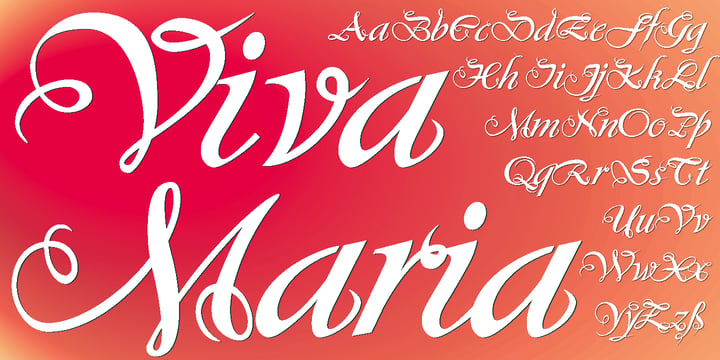 Viva Maria Font Poster 1