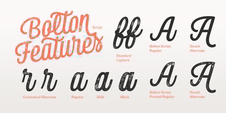 Bolton Font Poster 9