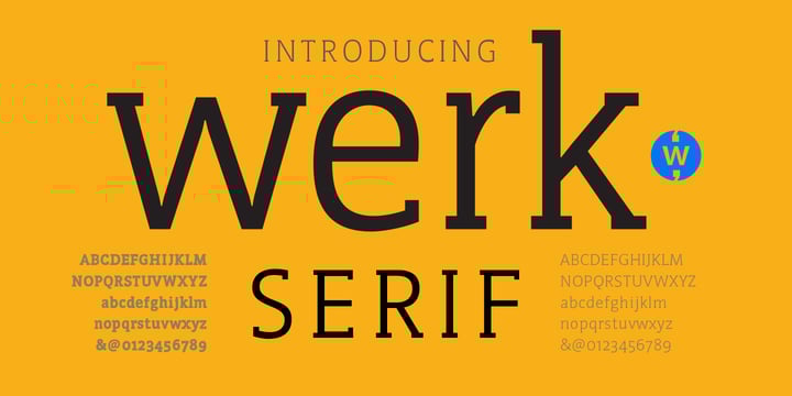 WerkSerif Font Poster 7