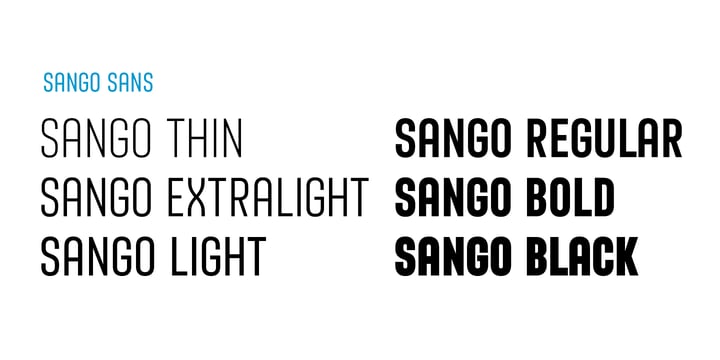 Sango Font Poster 4