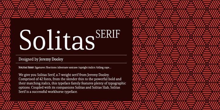 Solitas Serif Font Poster 1