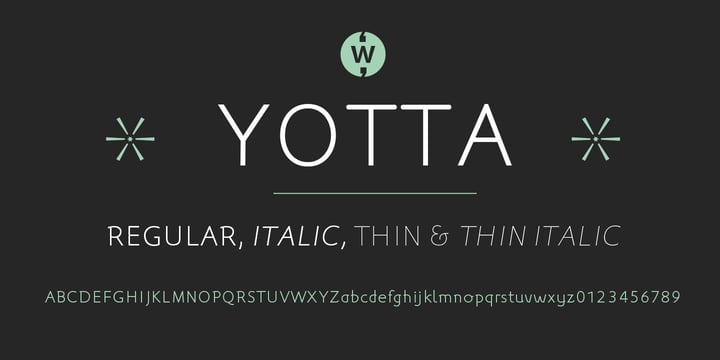 Yotta Font Poster 1