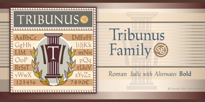 Tribunus SG Font Poster 1