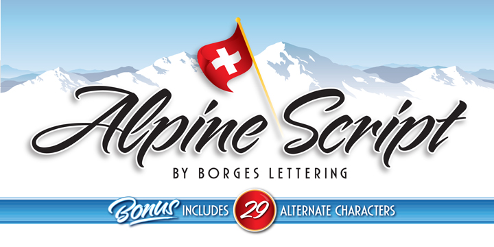 Alpine Script Font Poster 1