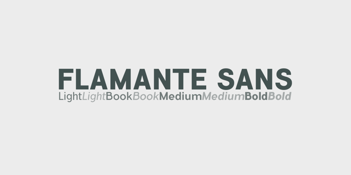 Flamante Sans Font Poster 3