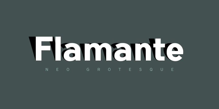 Flamante Sans Font Poster 4