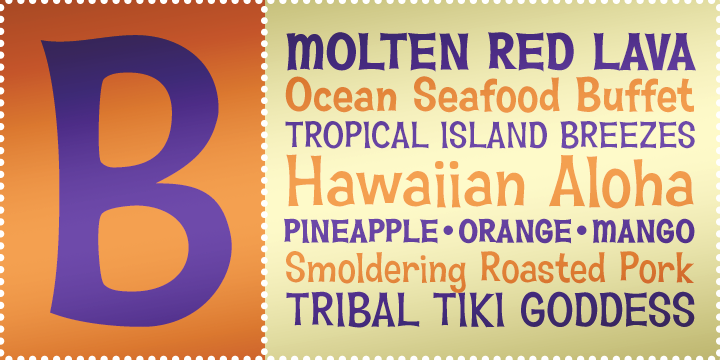 Hawaiian Aloha BTN Font Poster 1