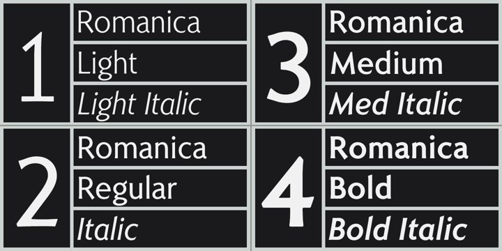 Romanica Font Poster 2