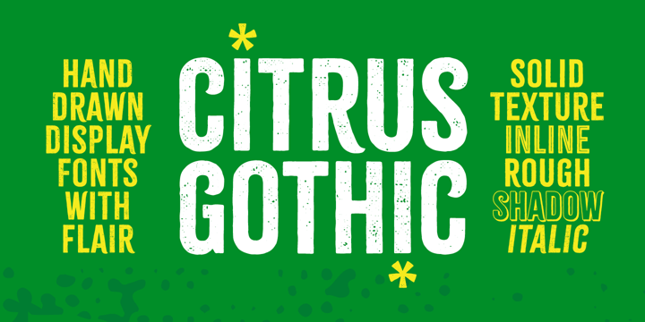 Citrus Gothic Font Poster 11