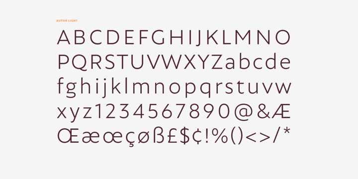 Autor Font Poster 4