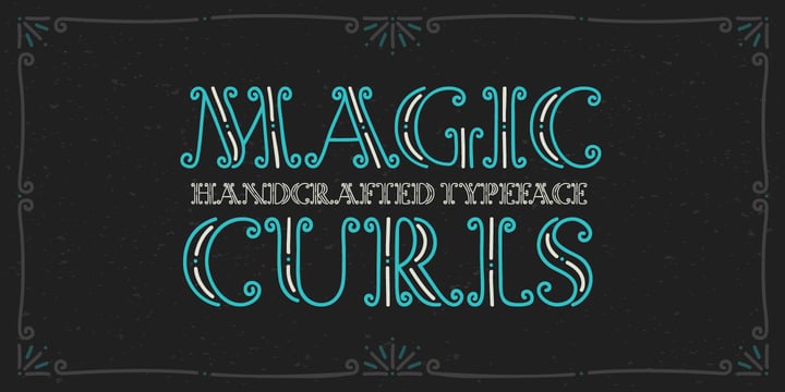 Magic Curls Font Poster 1