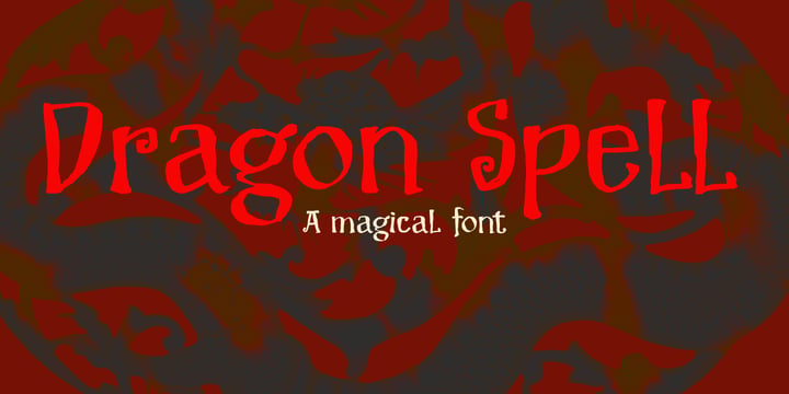 Dragon Spell Font Poster 5