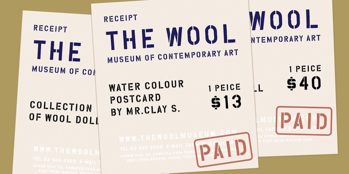 YWFT Wool Font Poster 4