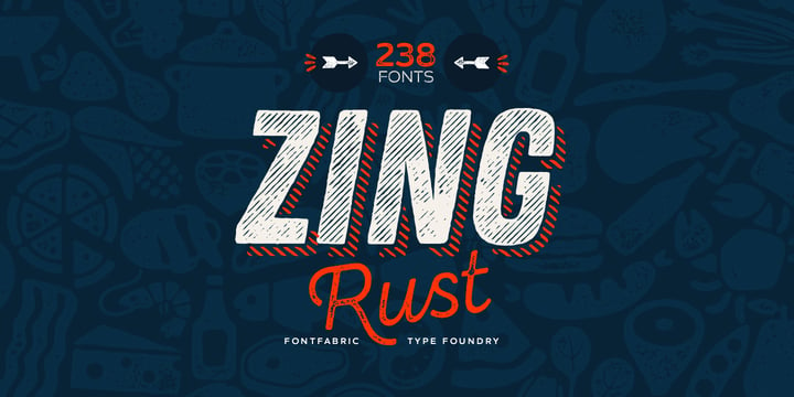 Zing Rust Font Poster 1