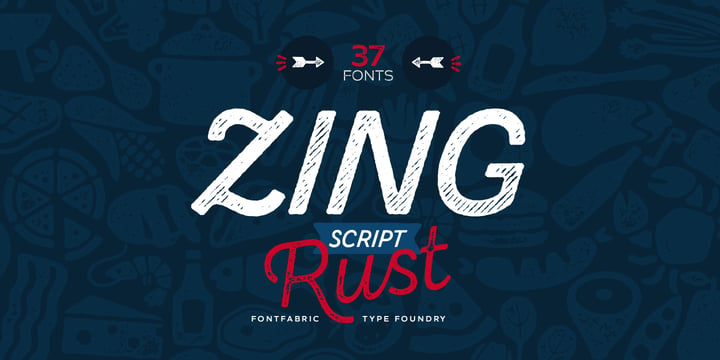 Zing Script Rust Font Poster 7