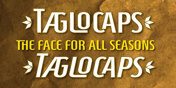 Taglocaps Font Poster 2