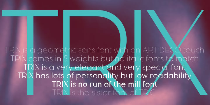 Trix Font Poster 3