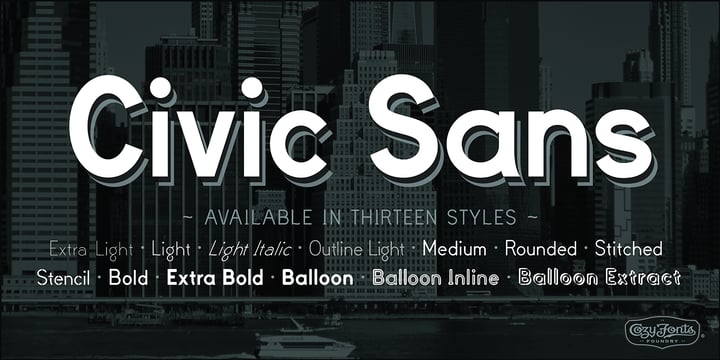Civic Sans Font Poster 12