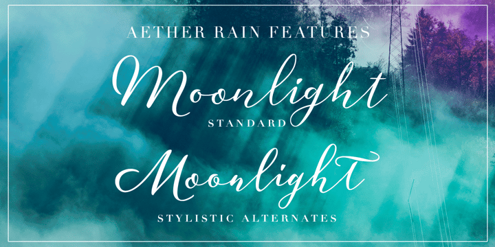 Aether Rain Font Poster 6