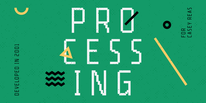 YWFT Processing Font Poster 6