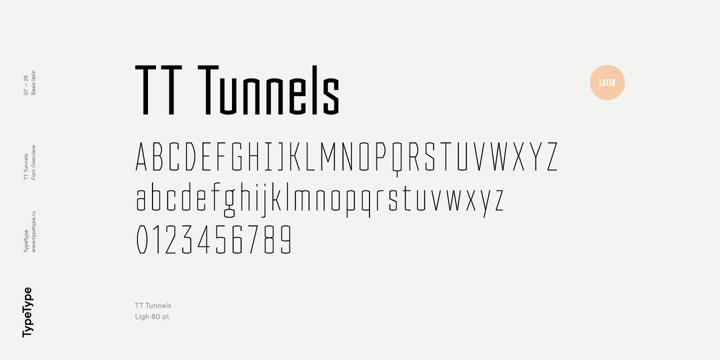 TT Tunnels Font Poster 7