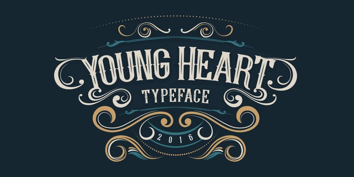 Young Heart Font Poster 1