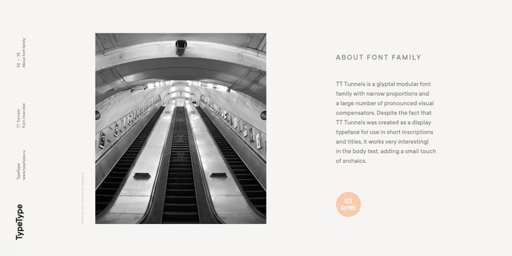 TT Tunnels Font Poster 2
