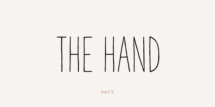 The Hand Font Poster 1