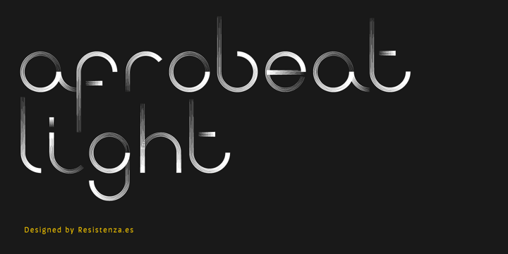 Afrobeat Light Font Poster 1