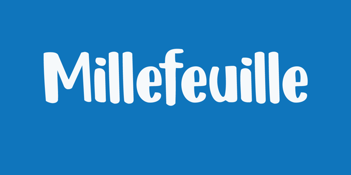 Millefeuille Font Poster 6