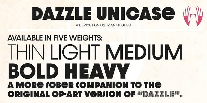 Dazzle Unicase Font Poster 6