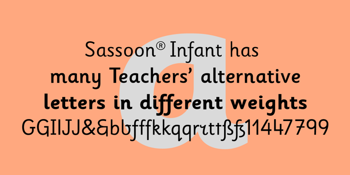 Sassoon Infant Font Poster 1